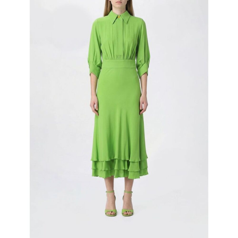Elisabetta Franchi Women Viscose Georgette Chemisier Dress Elisabetta Franchi